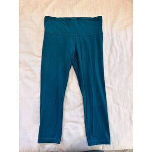 Athleta Size Small S Teal Capri Leggings